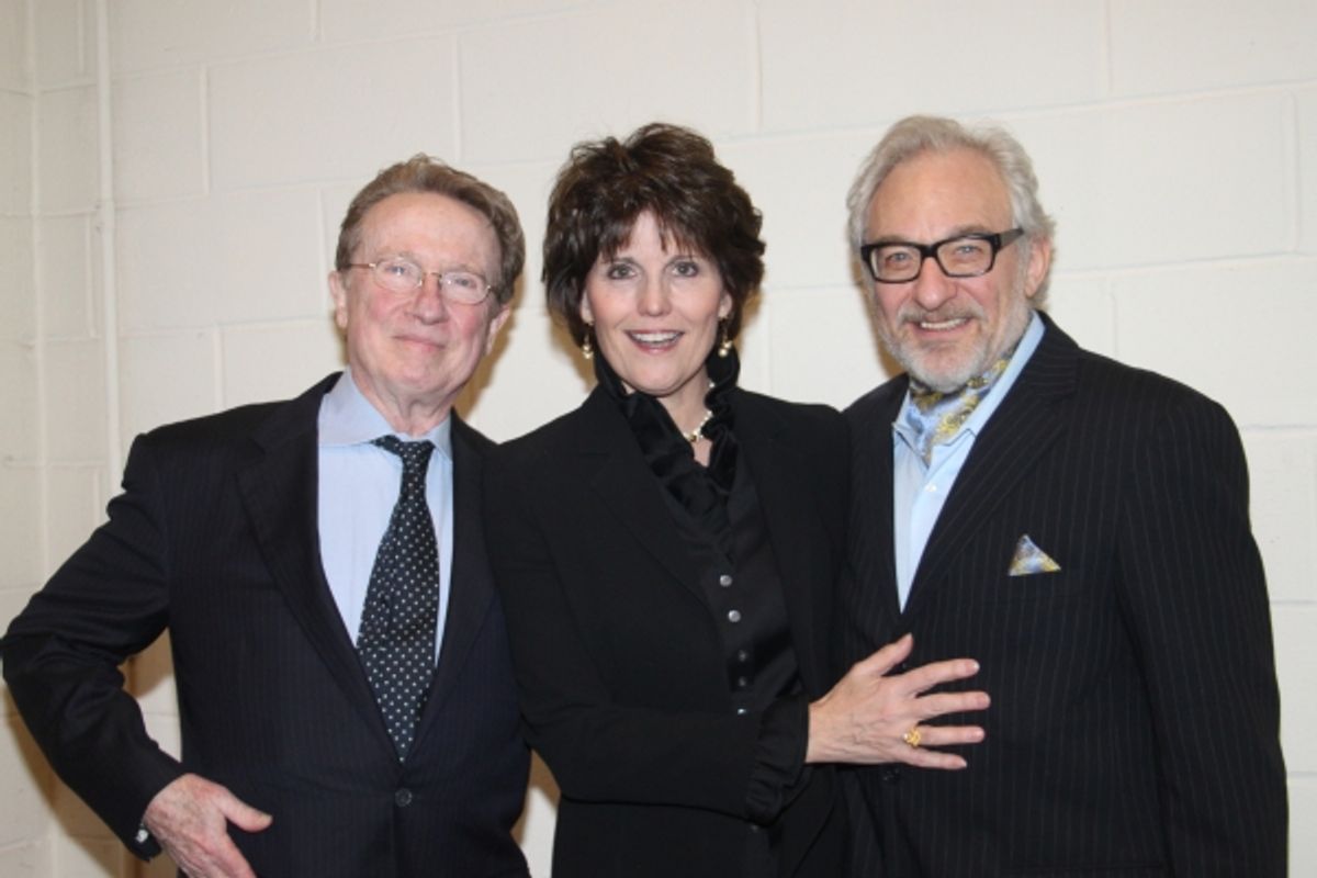 George Hearn, Lucie Arnaz and Timothy Jerome at 