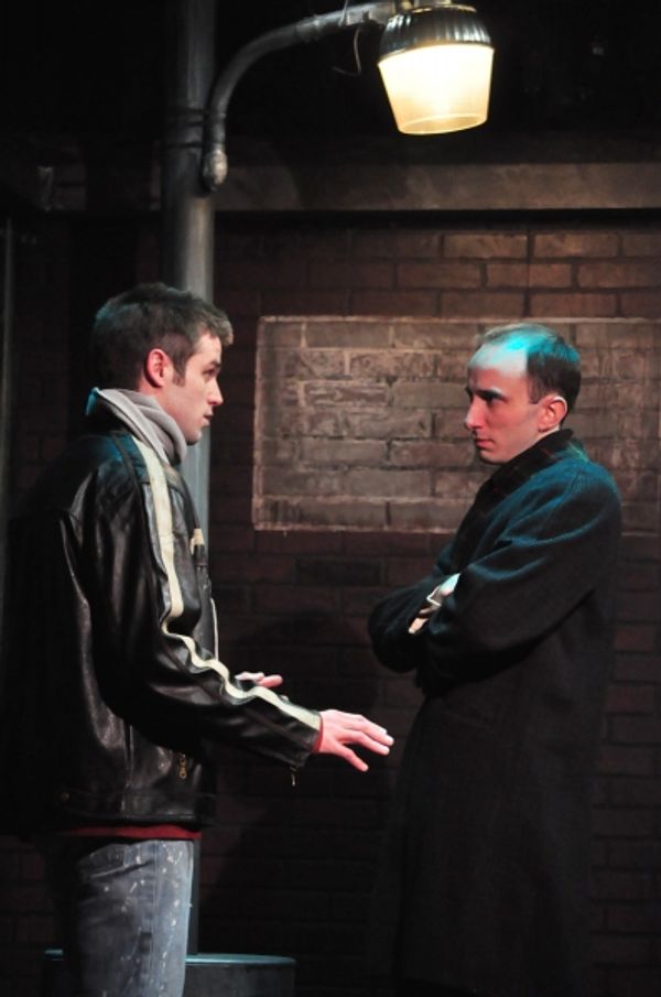 (L to R) Andy (Matt Goodrich) and Brent (Scot Greenwell) meet in the Wal-Mart parking Photo