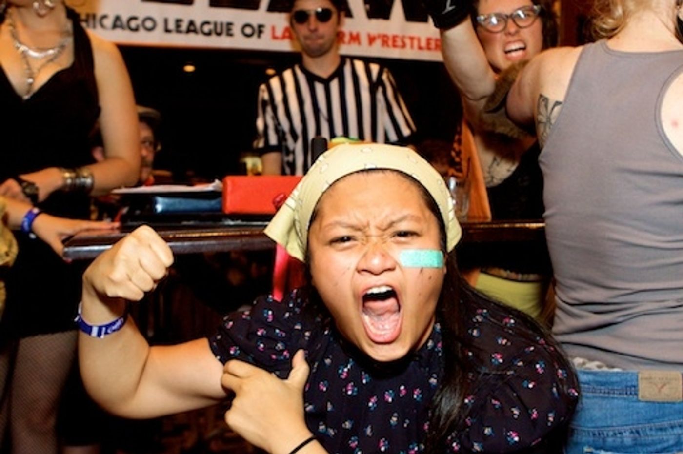 Photo Flash: Sideshow Theatre Hosts Benefit Featuring Lady Arm Wrestlers  Image