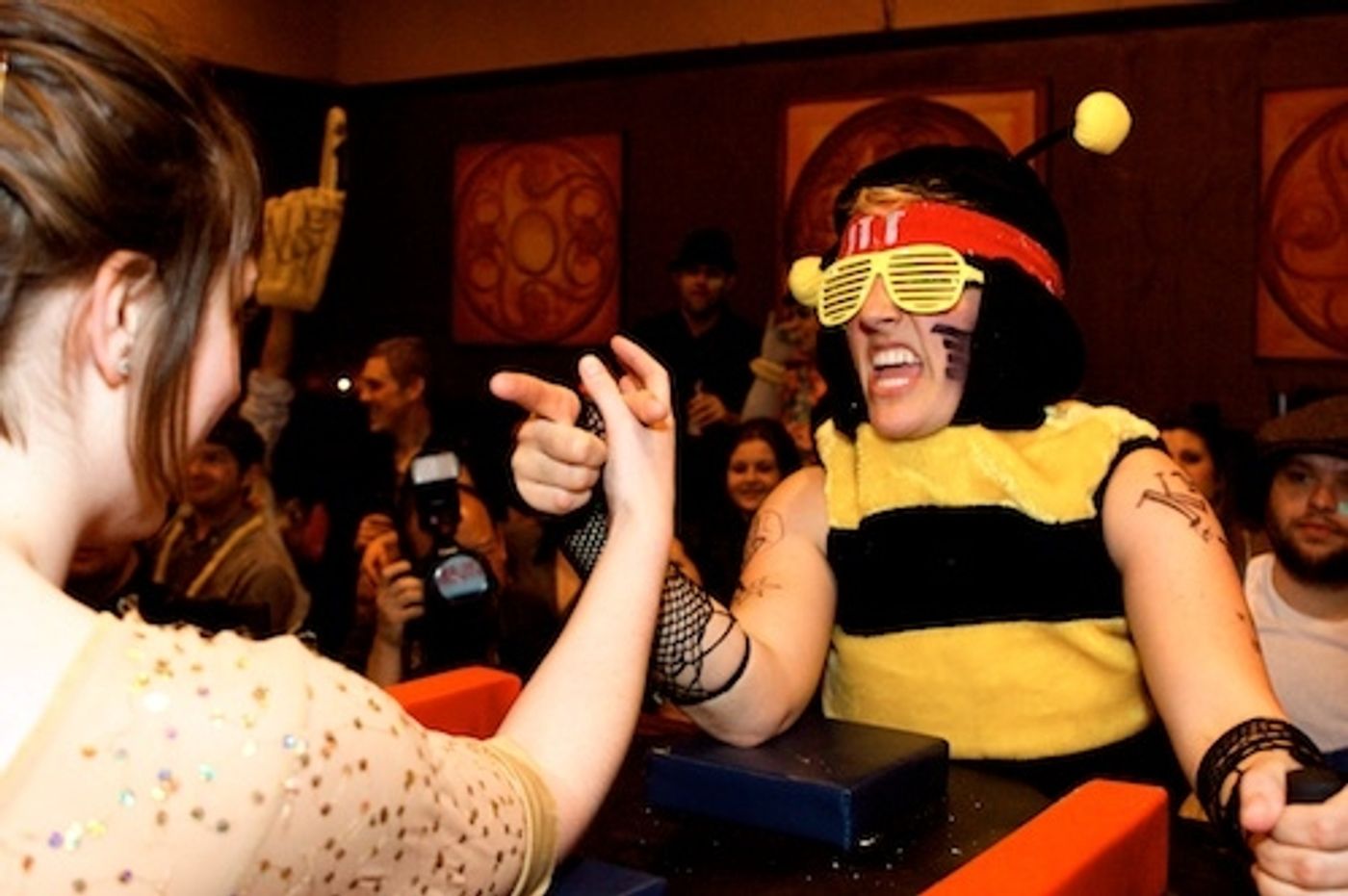 Photo Flash: Sideshow Theatre Hosts Benefit Featuring Lady Arm Wrestlers  Image