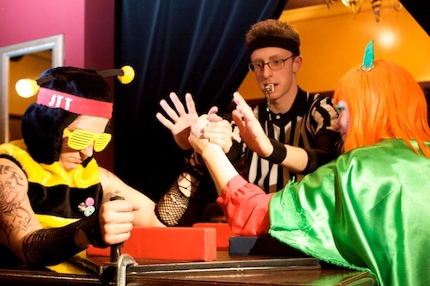 Photo Flash: Sideshow Theatre Hosts Benefit Featuring Lady Arm Wrestlers  Image