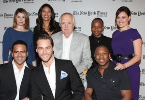 (clockwise from top left) Heidi Blickenstaff, Merle Dandridge, lyricist Tim Rice, Tshidi Manye, Ashley Brown, Alton Fitzgerald White, Josh Strickland @ BroadwayWorld (clockwise from top left) Heidi Blickenstaff, Merle Dandridge, lyricist Tim Rice, Tsh Photo