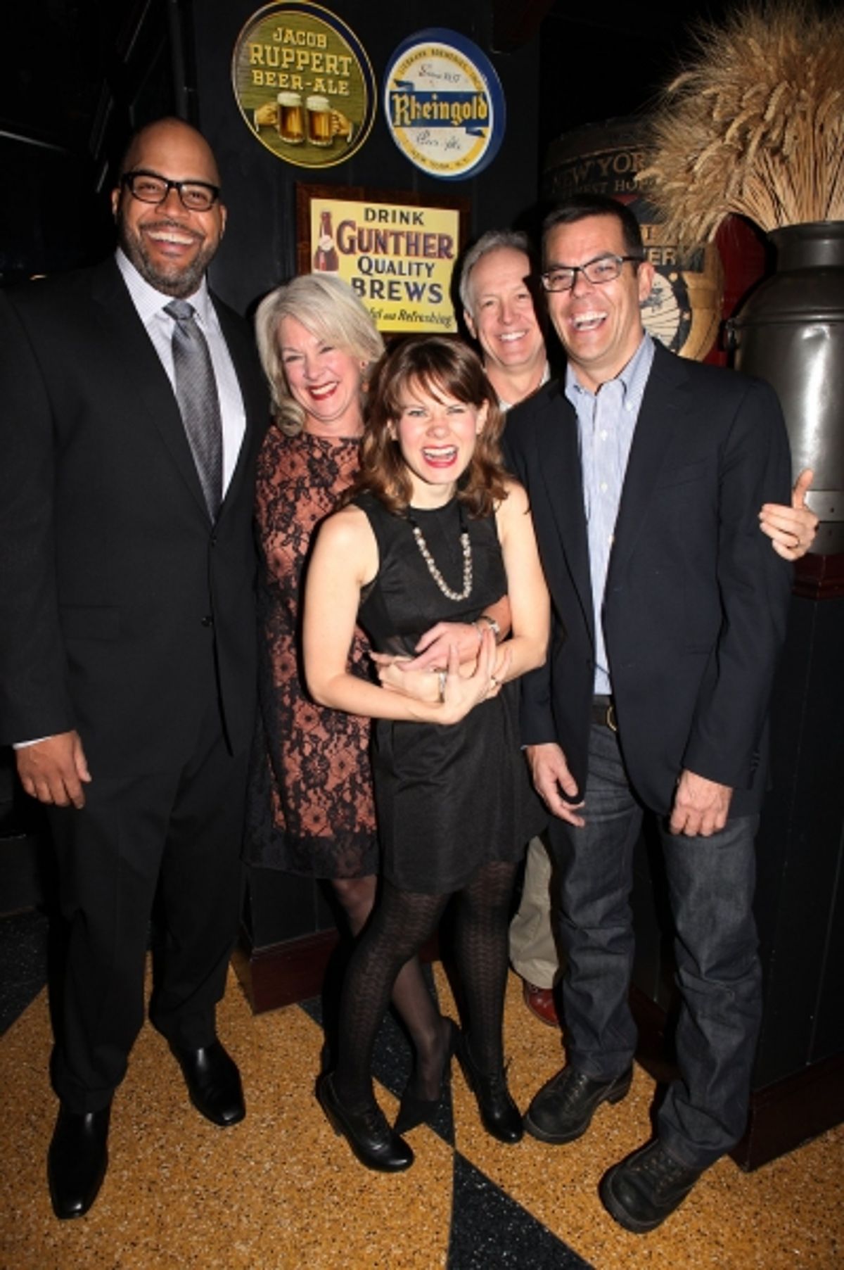 Victor Williams, Michele Pawk, Reed Birney, Celia Keenan-Bolger and Adam Bock  at 
