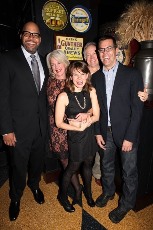 Victor Williams, Michele Pawk, Reed Birney, Celia Keenan-Bolger and Adam Bock  Photo
