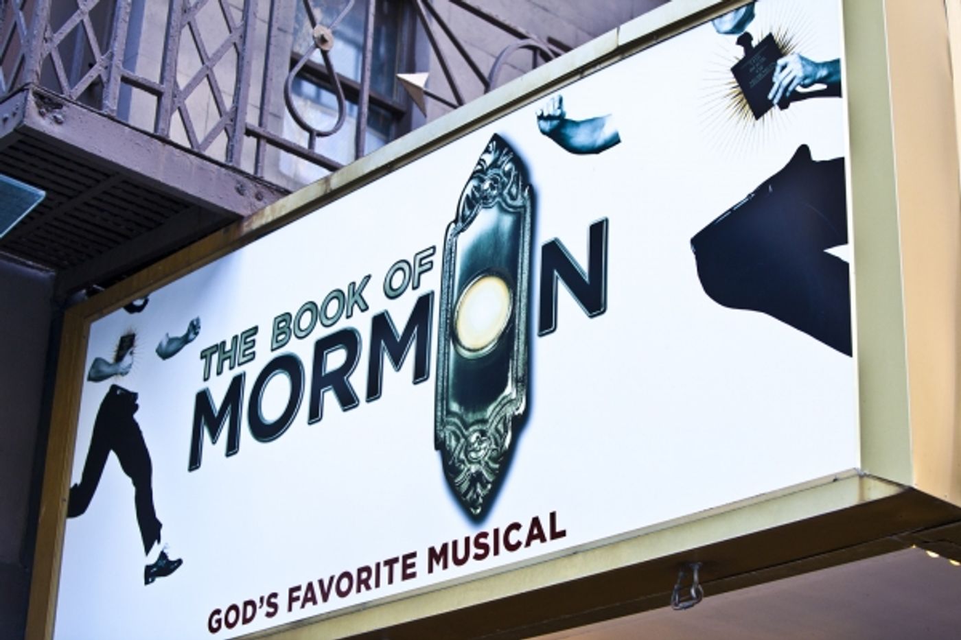 Photo Coverage: BOOK OF MORMON Marquee is Going Up! Part 2 Photo Coverage: BOOK OF MORMON Marquee is Going Up! Part 2 Image