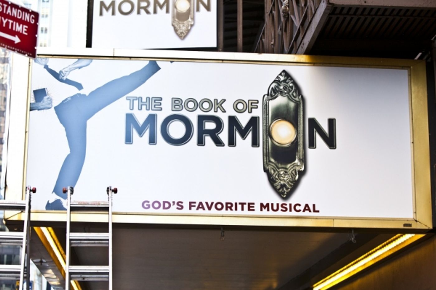 Photo Coverage: BOOK OF MORMON Marquee is Going Up! Part 2 Photo Coverage: BOOK OF MORMON Marquee is Going Up! Part 2 Image