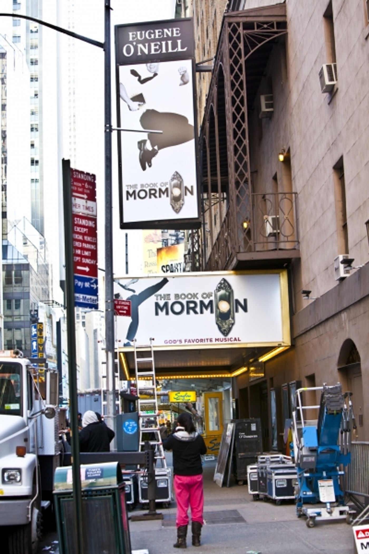 Photo Coverage: BOOK OF MORMON Marquee is Going Up! Part 2 Photo Coverage: BOOK OF MORMON Marquee is Going Up! Part 2 Image