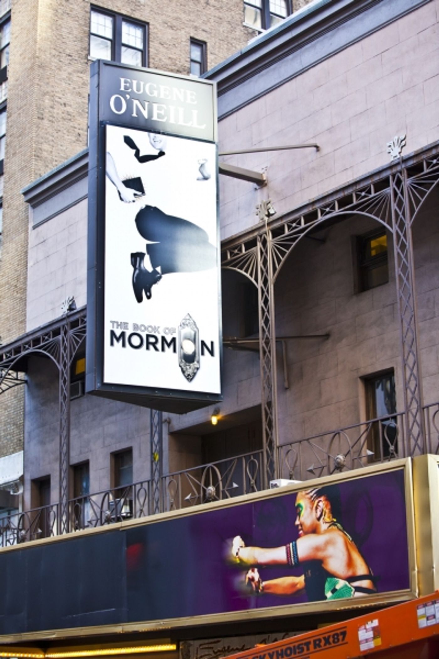 Photo Coverage: BOOK OF MORMON Marquee is Going Up! Part 2 Photo Coverage: BOOK OF MORMON Marquee is Going Up! Part 2 Image