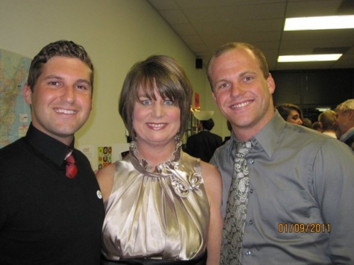 Elliott Cunningham, Lisa Garner Harrison and Evan Montgomery at 