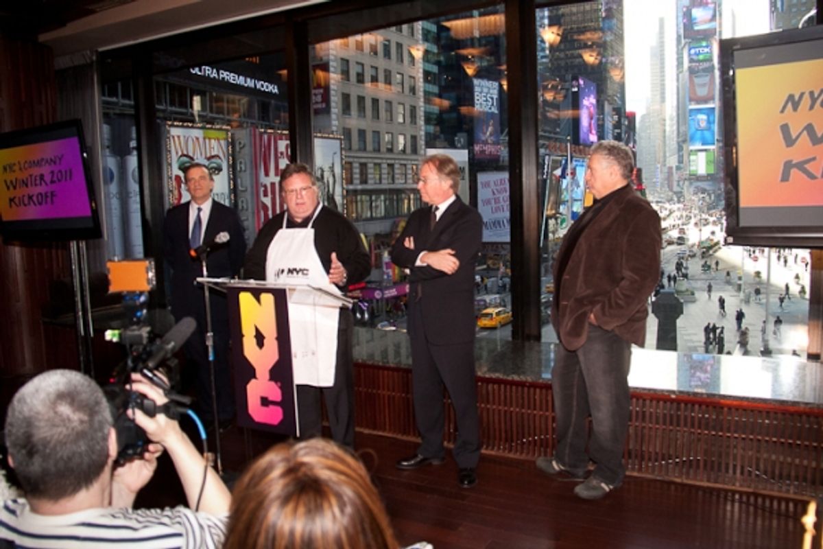 Robert Steel, David Burke, George Fertitta, and Harvey Fierstein at 