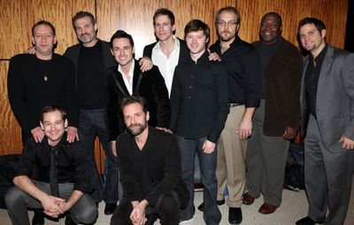 back row- Michael John LaChiusa, Marc Kudisch, Max Von Essen, Andrew Samonsky, Bobby  Photo