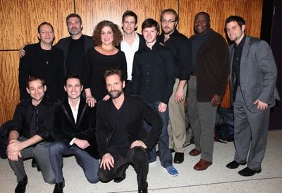 back row- Michael John LaChiusa, Marc Kudisch, Max Von Essen, Andrew Samonsky, Bobby  Photo