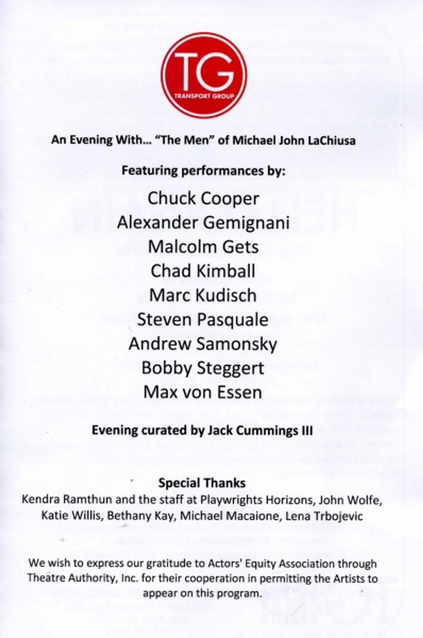 Photo Coverage: Boys Night Out: An Evening with Michael John LaChiusa  Image