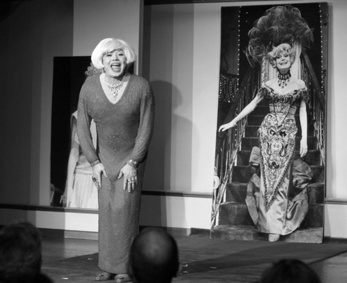 Richard Skipper as 'Carol Channing' at 