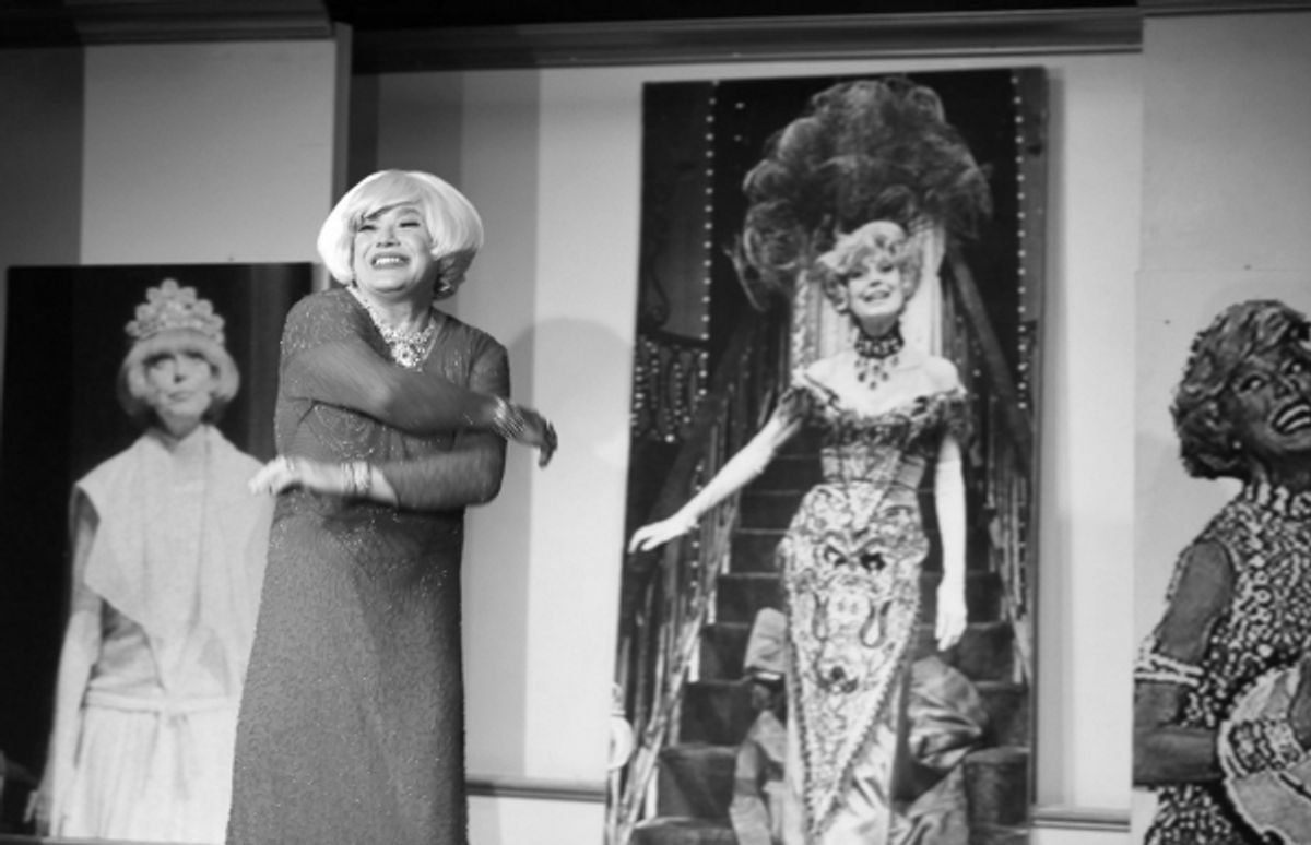 Richard Skipper as 'Carol Channing' at 