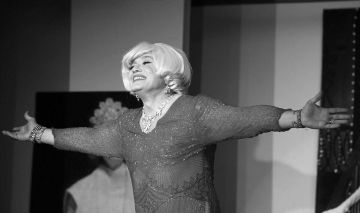 Richard Skipper as 'Carol Channing' at 
