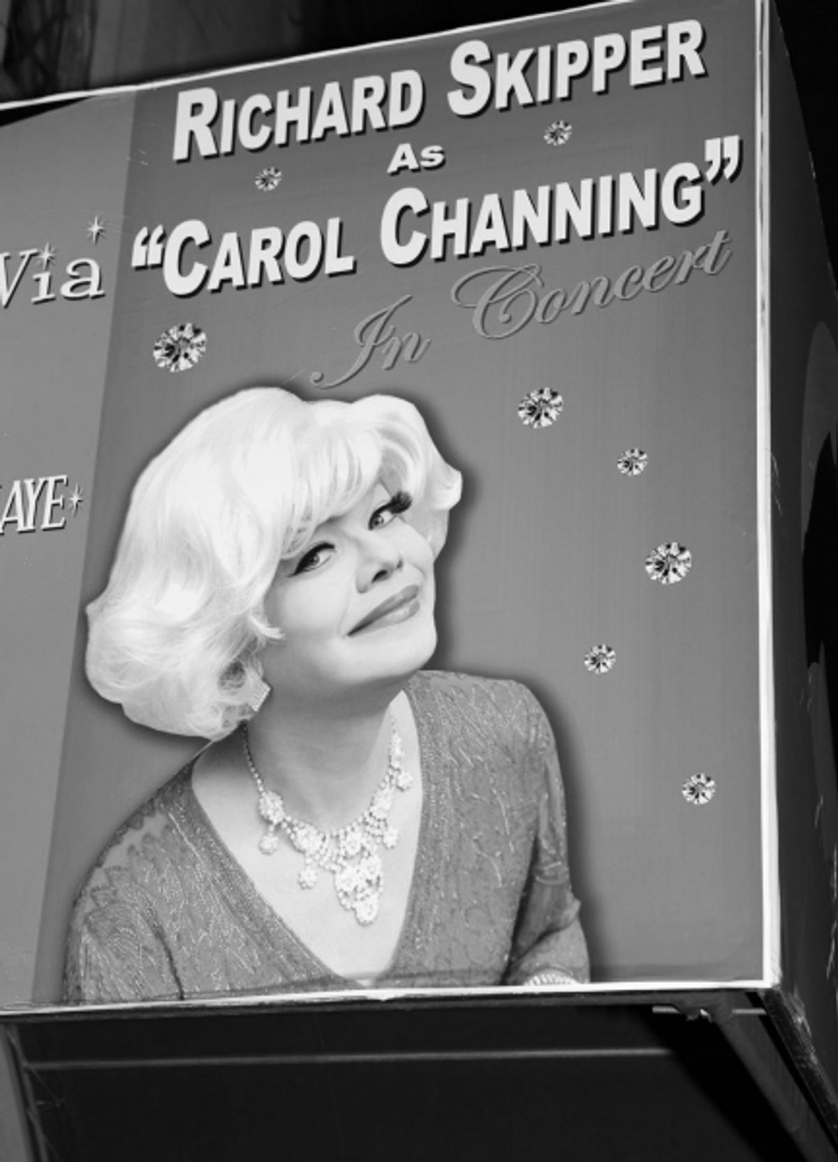 Richard Skipper as 'Carol Channing' at 