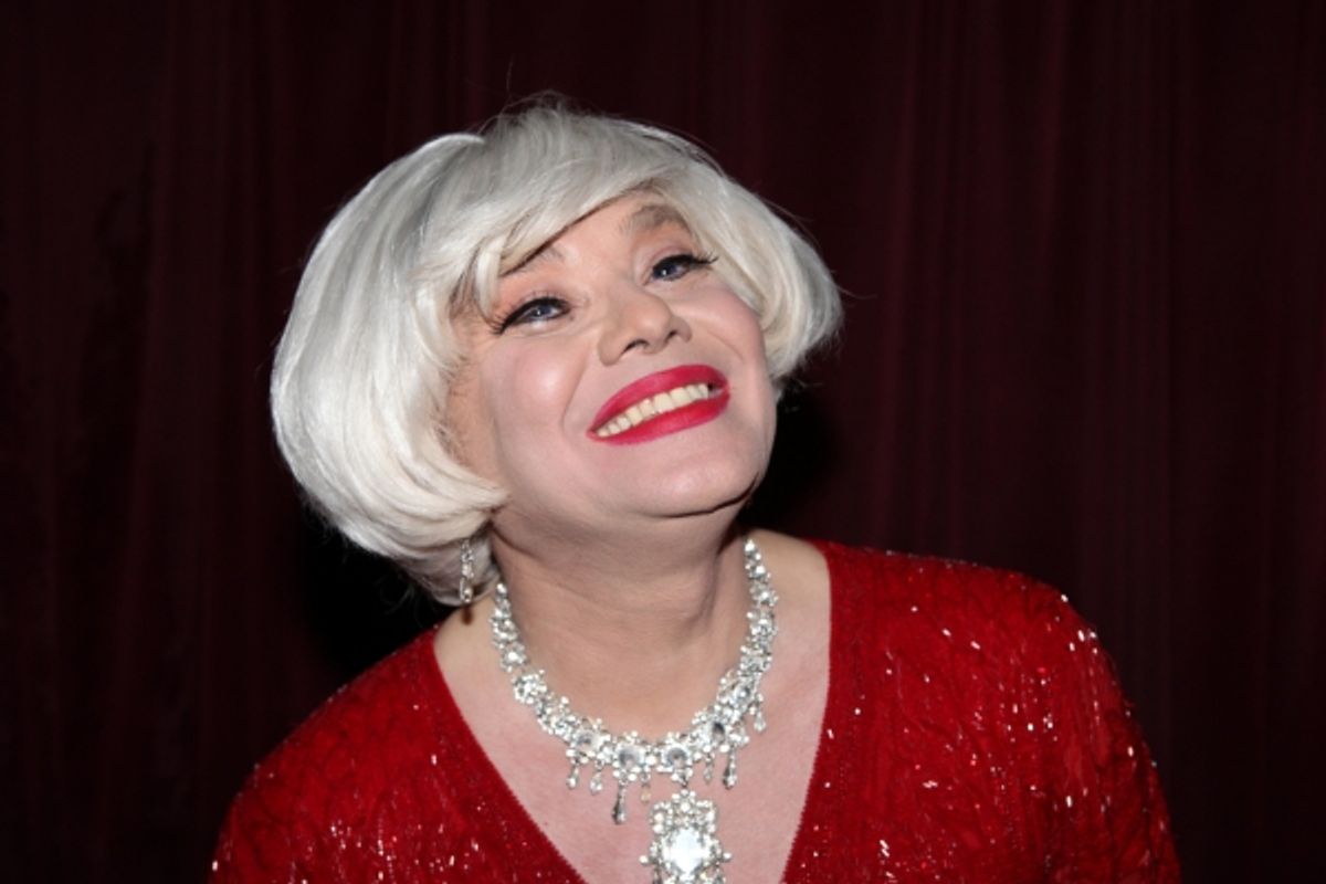 Richard Skipper as 'Carol Channing' at 