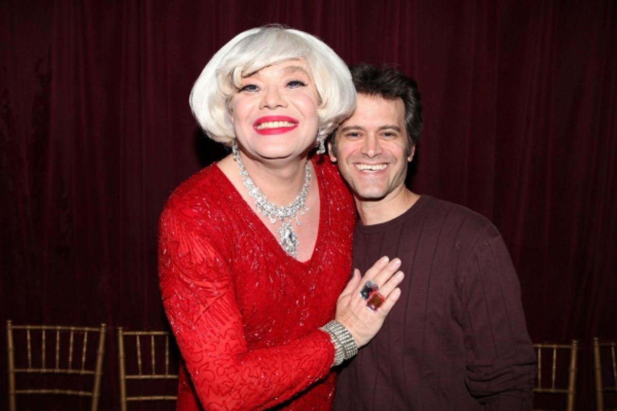 Richard Skipper as 'Carol Channing' &  director Mark Robert Gordon  at 