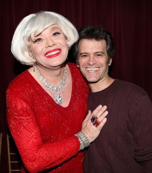 Richard Skipper as 'Carol Channing' & director Mark Robert Gordon @ BroadwayWorld Richard Skipper as 'Carol Channing' & director Mark Robert Gordon Photo