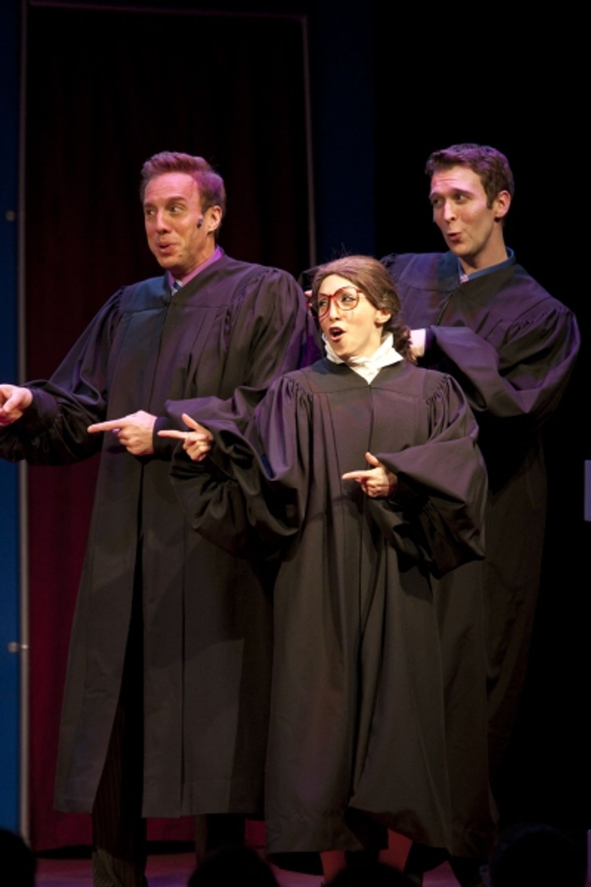 Michael West, Christina Bianco and John Walker West at 