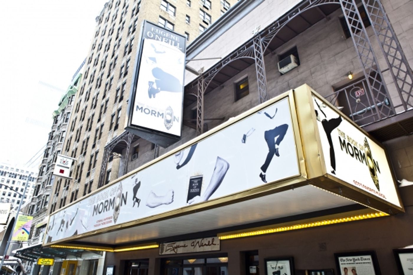 Photo Coverage: UP ON THE MARQUEE: THE BOOK OF MORMON! Photo Coverage: UP ON THE MARQUEE: THE BOOK OF MORMON! Image