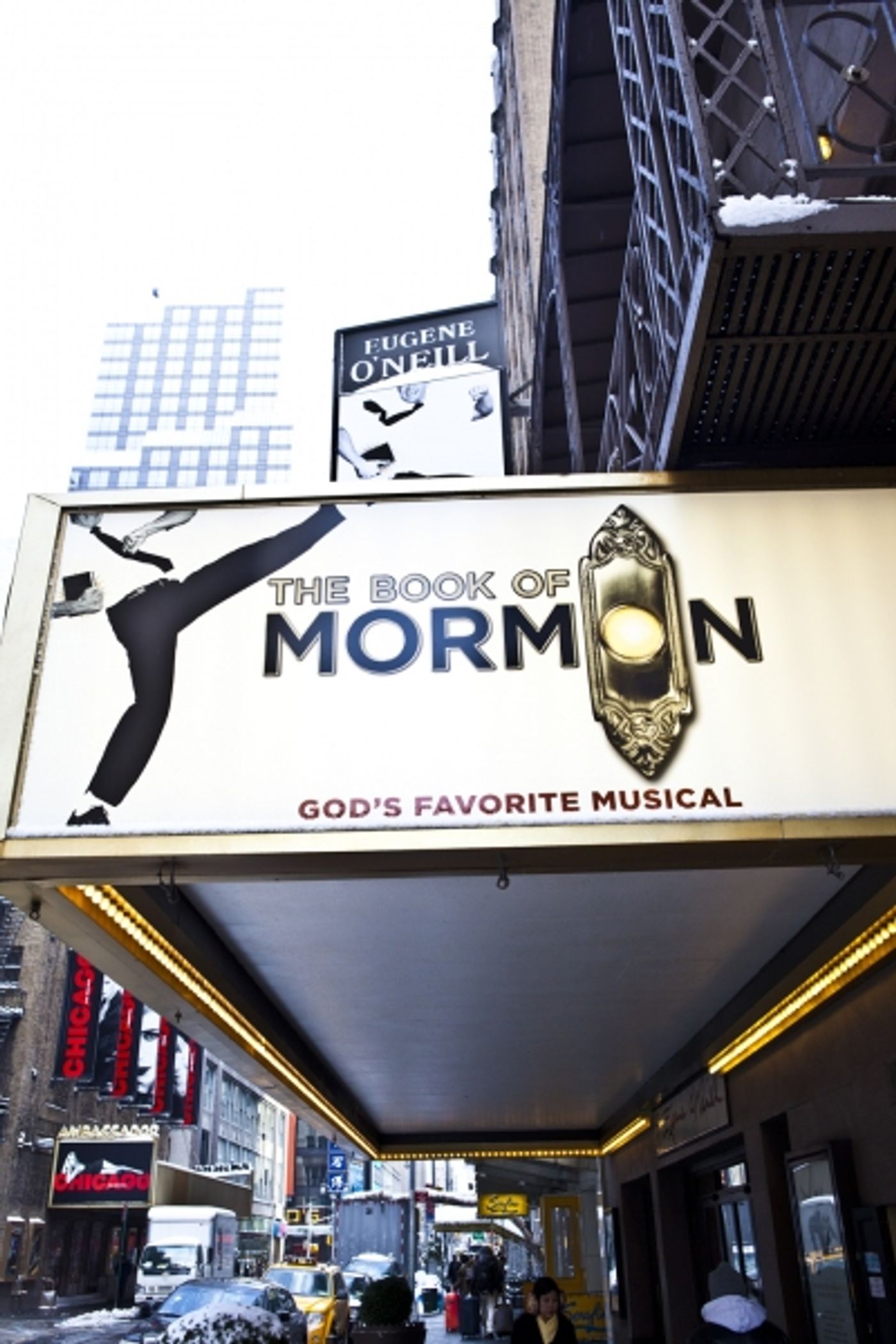 Photo Coverage: UP ON THE MARQUEE: THE BOOK OF MORMON! Photo Coverage: UP ON THE MARQUEE: THE BOOK OF MORMON! Image