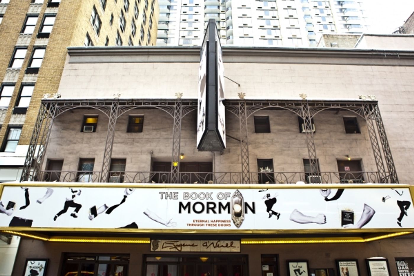 Photo Coverage: UP ON THE MARQUEE: THE BOOK OF MORMON! Photo Coverage: UP ON THE MARQUEE: THE BOOK OF MORMON! Image