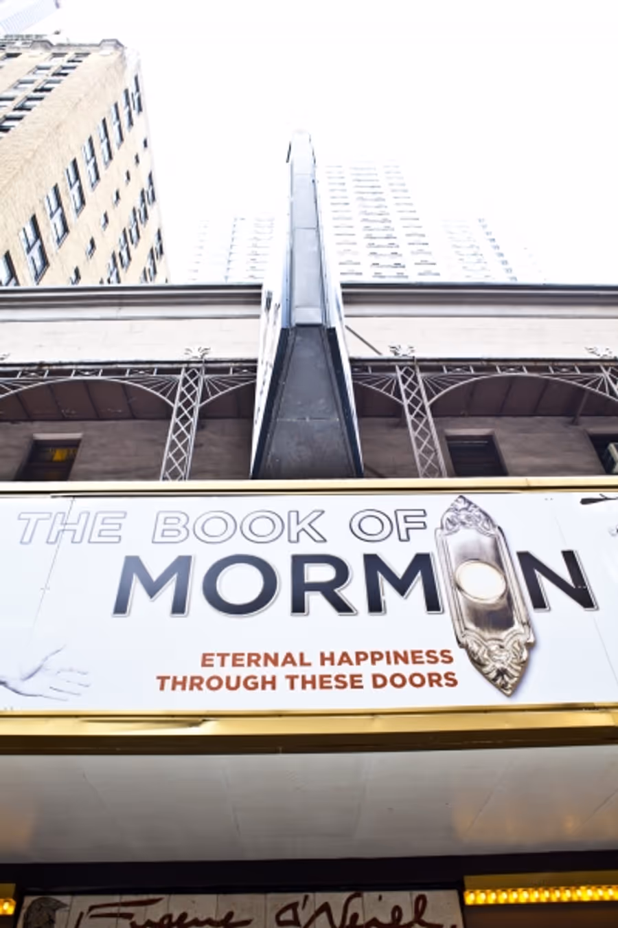 Photo Coverage: UP ON THE MARQUEE: THE BOOK OF MORMON! Image