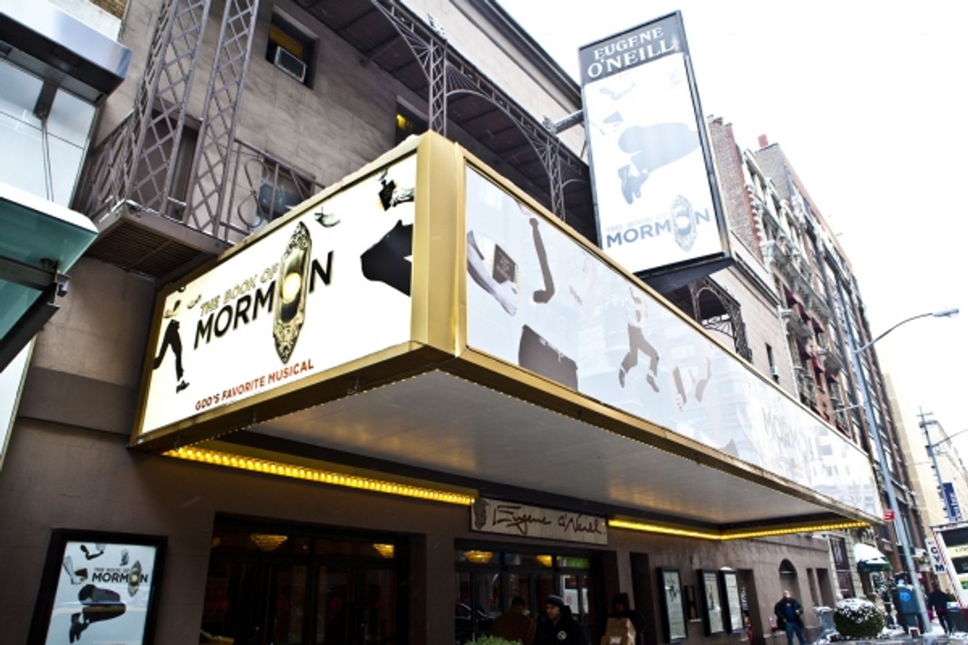 Photo Coverage: UP ON THE MARQUEE: THE BOOK OF MORMON! Photo Coverage: UP ON THE MARQUEE: THE BOOK OF MORMON! Image