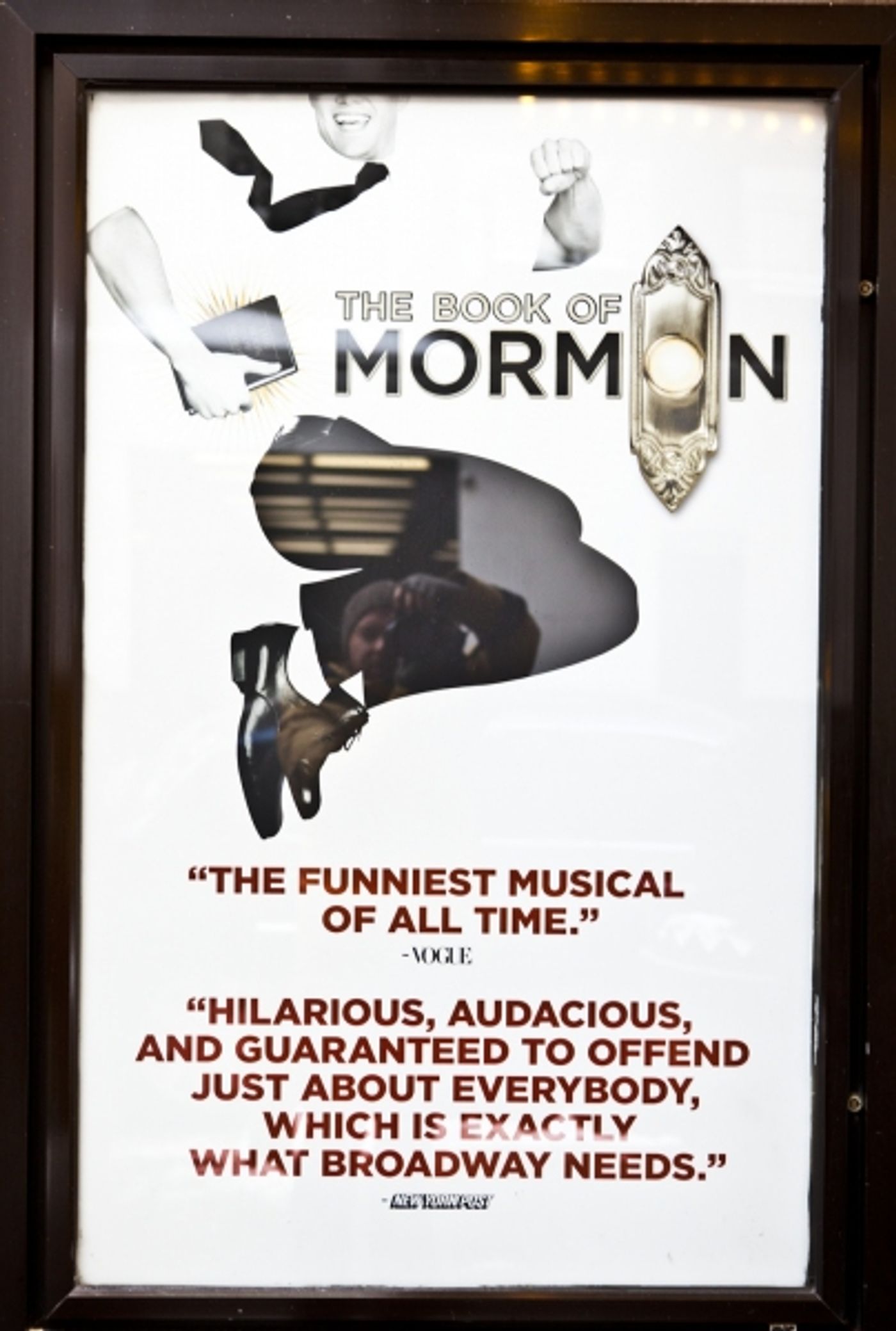 Photo Coverage: UP ON THE MARQUEE: THE BOOK OF MORMON! Photo Coverage: UP ON THE MARQUEE: THE BOOK OF MORMON! Image