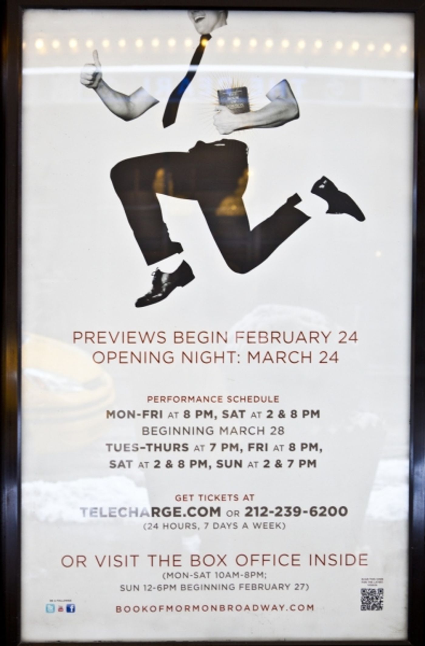 Photo Coverage: UP ON THE MARQUEE: THE BOOK OF MORMON! Photo Coverage: UP ON THE MARQUEE: THE BOOK OF MORMON! Image