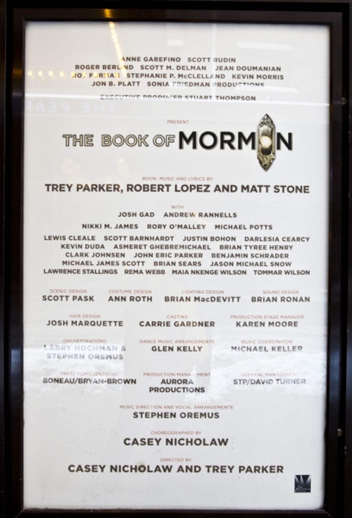 Photo Coverage: UP ON THE MARQUEE: THE BOOK OF MORMON! Photo Coverage: UP ON THE MARQUEE: THE BOOK OF MORMON! Image