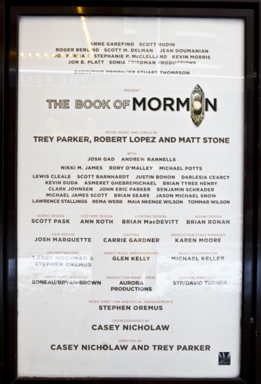 Photo Coverage: UP ON THE MARQUEE: THE BOOK OF MORMON! Image