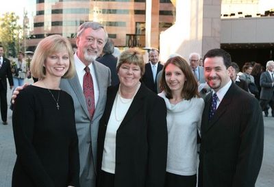 Sandy Segerstrom Daniels, husband John Daniels, Sally Segerstrom, Tiffany Modica and  Photo