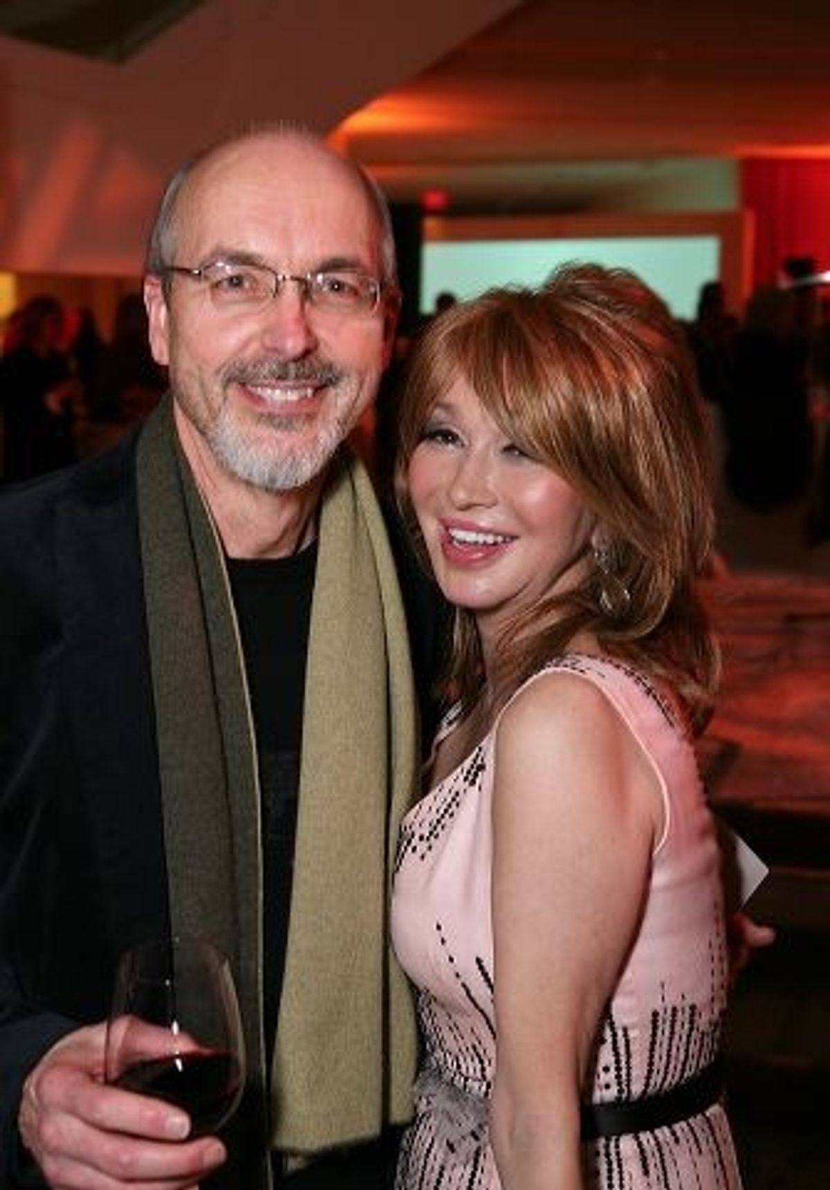 Bill Viola (L) and Elizabeth Segerstrom at 