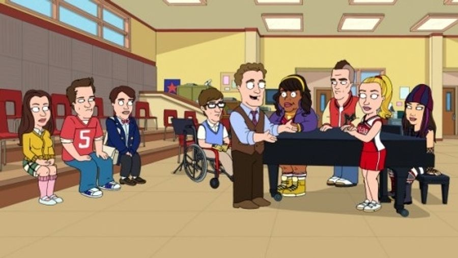 Photo Coverage: First Look at GLEE on 'The Cleveland Show' Image