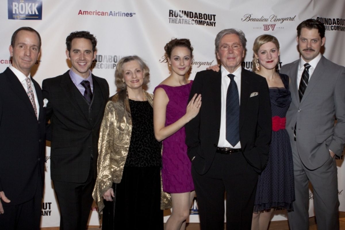 Sean Arbuckle, Santino Fontana, Dana Ivey, Sara Topham, Brian Bedford, Charlotte Parry and David Furr at 