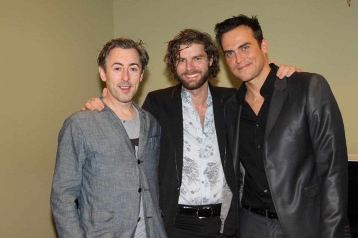 Alan Cumming, Lance Horne and Cheyenne Jackson at 