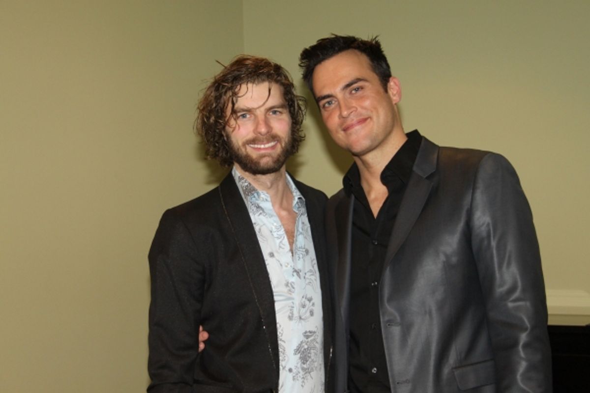 Lance Horne and Cheyenne Jackson at 