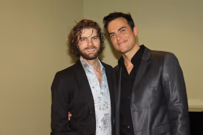 Lance Horne and Cheyenne Jackson Photo