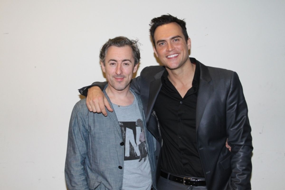 Alan Cumming and Cheyenne Jackson at 