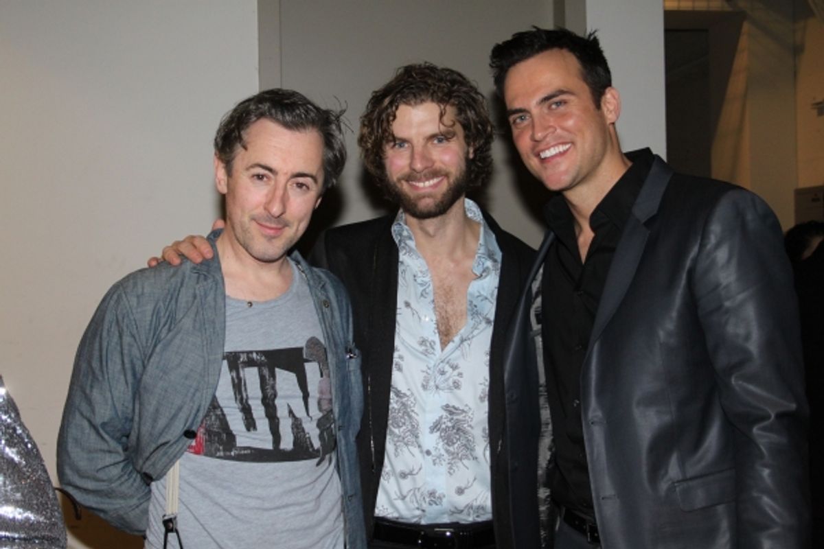 Alan Cumming, Lance Horne and Cheyenne Jackson at 