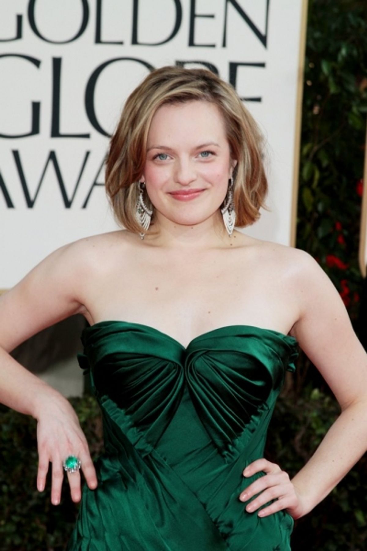Elisabeth Moss pictured at the 68th Annual Golden Globe Awards held at The Beverly Hilton hotel in Beverly Hills, California on January 16, 2011.  Ã¯Â�&iquest;Â½ RD / Orchon / Retna Digital. at 