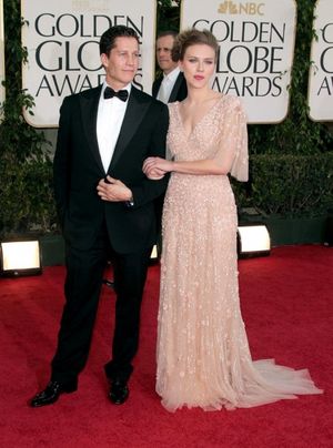 Scarlett Johansson pictured at the 68th Annual Golden Globe Awards held at The Beverl Photo