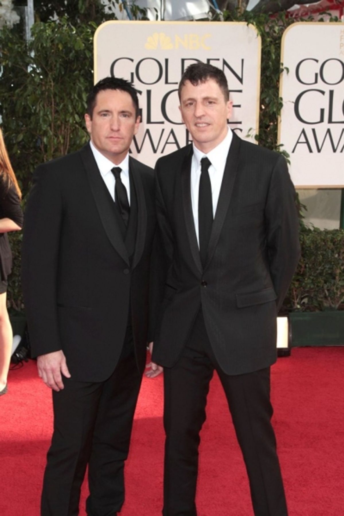 Trent Reznor and Atticus Ross pictured at the 68th Annual Golden Globe Awards held at The Beverly Hilton hotel in Beverly Hills, California on January 16, 2011.  Ã¯Â¿Â½ RD / Orchon / Retna Digital. *** Local Caption ***   at 