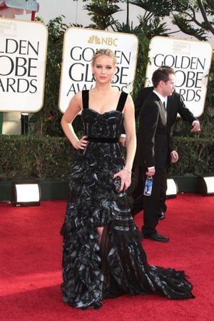 Jennifer Lawrence pictured at the 68th Annual Golden Globe Awards held at The Beverly Photo