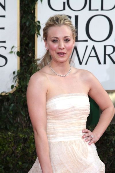 Kaley Cuoco pictured at the 68th Annual Golden Globe Awards held at The Beverly Hilto Photo