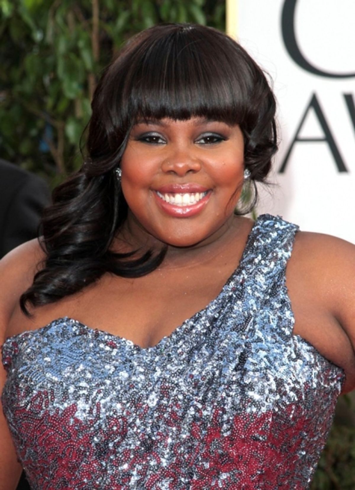  Amber Riley pictured at the 68th Annual Golden Globe Awards held at The Beverly Hilton hotel in Beverly Hills, California on January 16, 2011.  Ã¯Â�&iquest;Â½ RD / Orchon / Retna Digital. at 