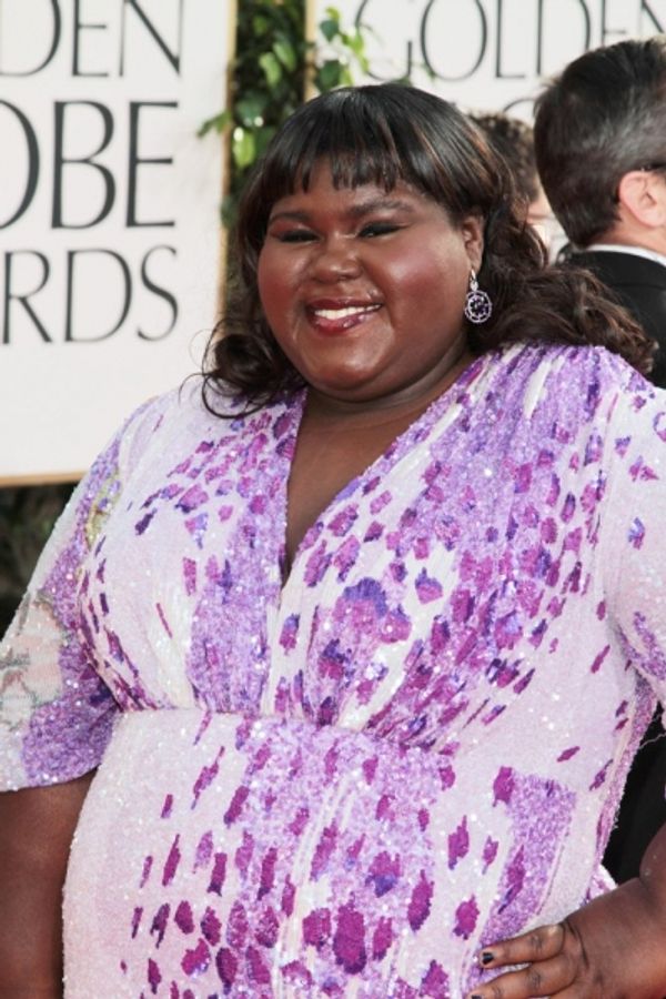 Gabourey Sidibe pictured at the 68th Annual Golden Globe Awards held at The Beverly H Photo